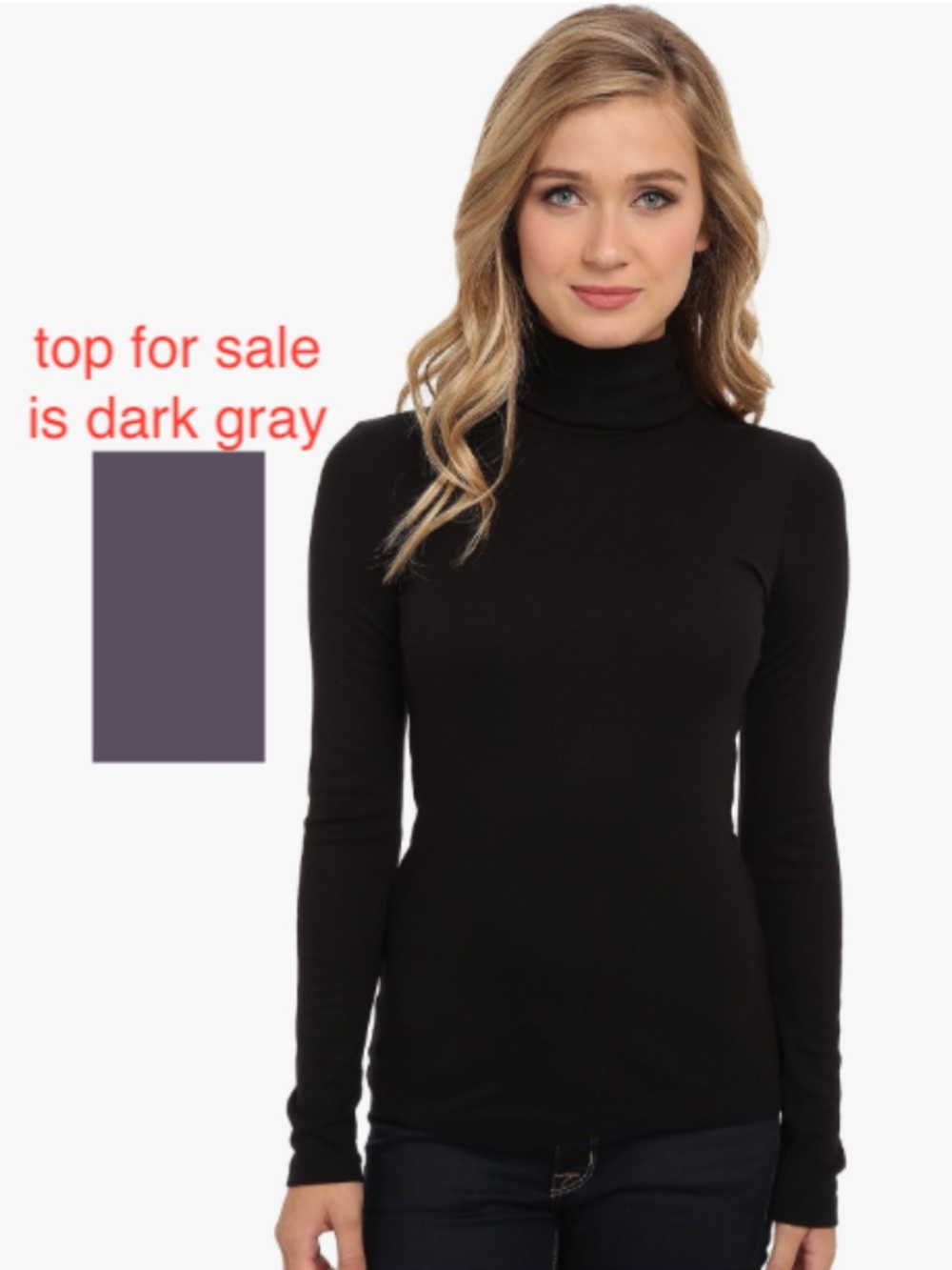 Splendid 1x1 Classic Long Sleeve Turtleneck